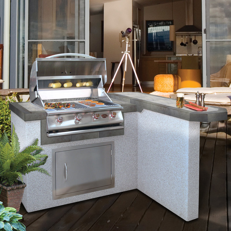 Cal Flame 71" 4Burner Liquid Propane BBQ Island Wayfair